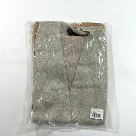 Fortune + Ivy Long Cardigan Sweater Size Small Colorblock Stripe - Picture 7 of 7